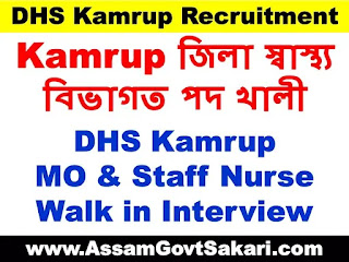 DHS Kamrup Metro Recruitment 2020