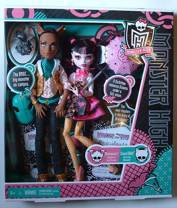 Monster High Draculaura and Clawd Wolf I like Clawd but I'm probably going