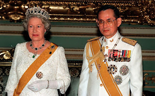 King Bhumibol of Thailand and Queen Elizabeth II