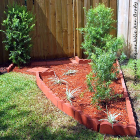 front yard accent garden diy completed
