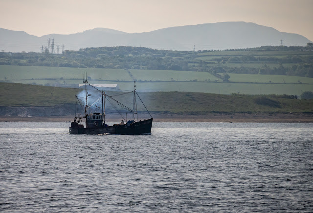 Photo of a fishing boat that we followed out of Maryport on our way to Kirkcudbright