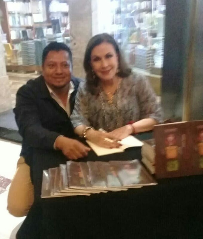 Marco Hernández con Laura Zapata