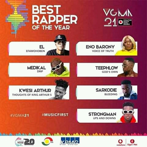 VGMA 2020 Artists Nominees 