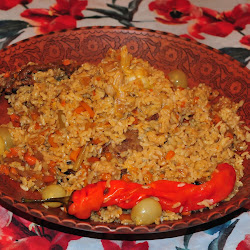 Плов с маргеланской редькой