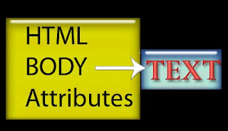 body attribute text in html