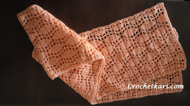 Crochet Autumn scarf pattern