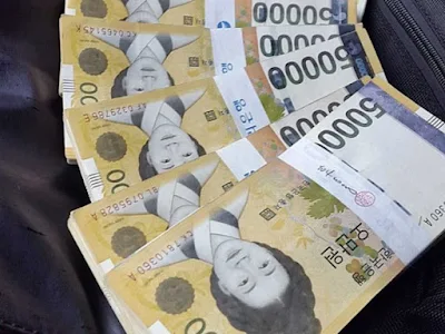 gambar mata uang korea selatan