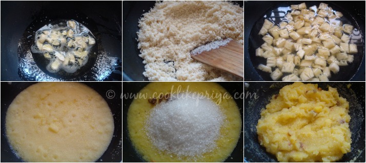 step by step process how to make pineapple kesari