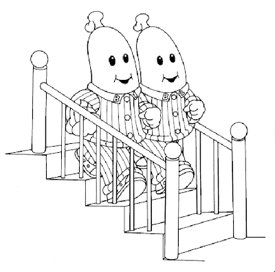 Online Coloring Pages on Coloring Pages Online  Bananas In Pyjamas Coloring Pages