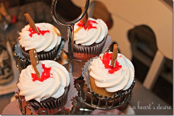 knife cupcakes