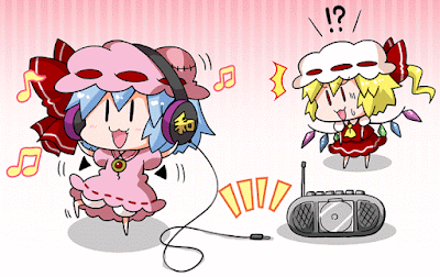 remilia scarlet dancing wihout music and flandre