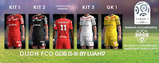 Kits Dijon Fco GDB 2015-2016 Pes 2013