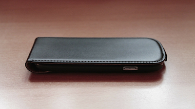 Black Color Leather Smartphone Case