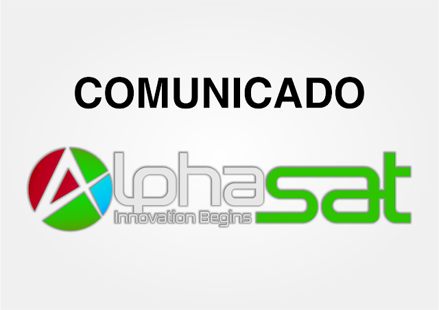 Comunicado Alphasat Informação sobre Manutenção - 08/09/2020