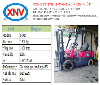 cho thuê xe nâng dầu 1.5 tấn giá rẻ tại tphcm