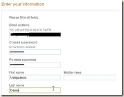Sign Up Paypal 3