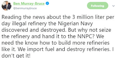 See What Ben Bruce said about Nigerian Navy