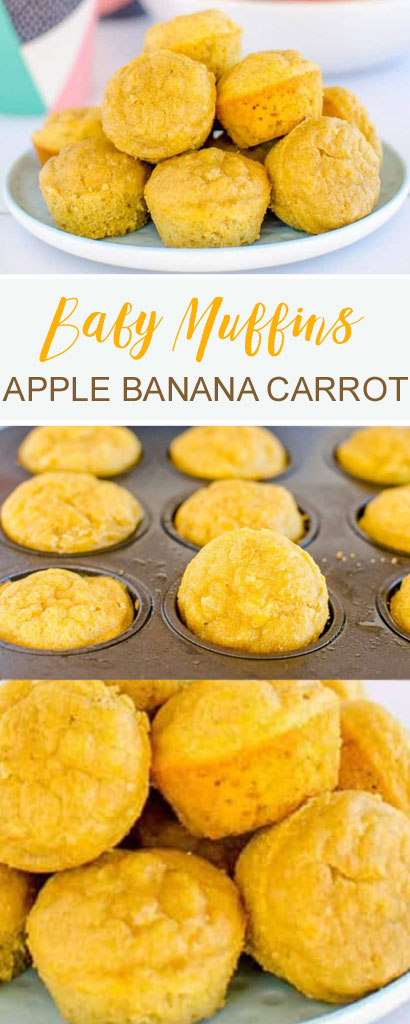 Baby Led Weaning Muffins Apple Banana and Carrot