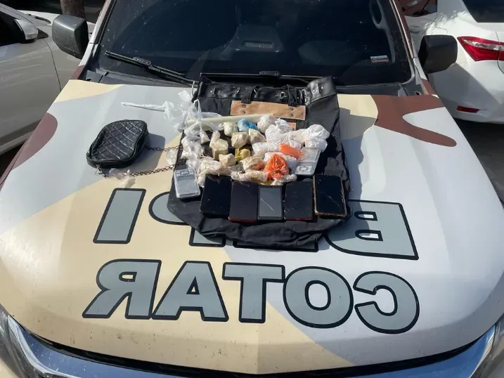 Mulher é presa em Morada Nova com 1,4kg de crack