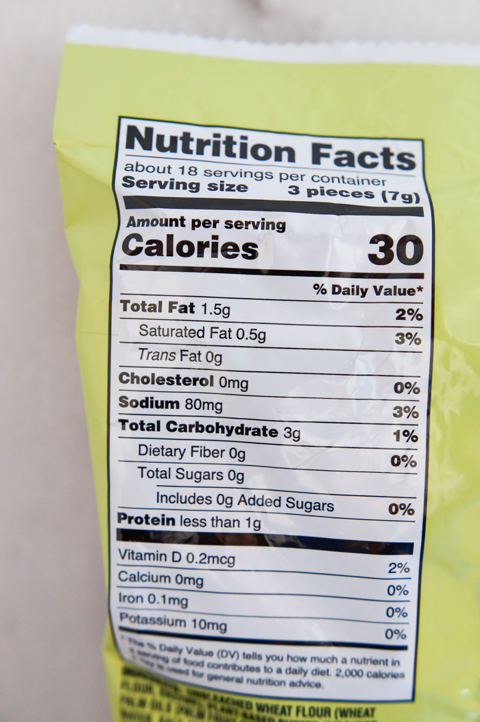 Trader Joe's Rosemary Croissant Croutons nutrition info