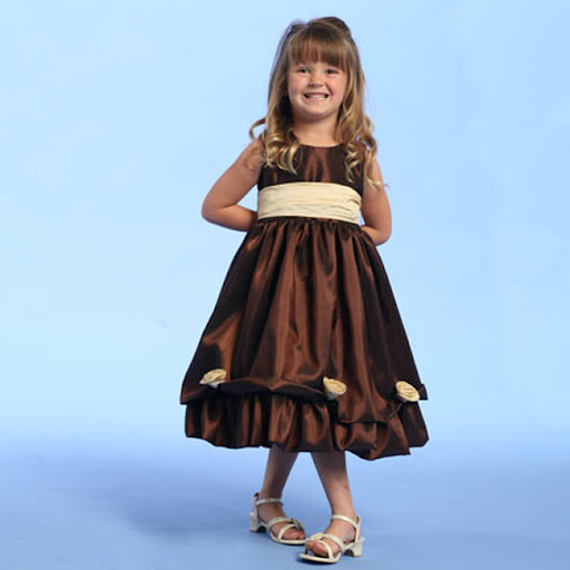 Special Occasion Dress BROWN Flower Girl BLOSSOM