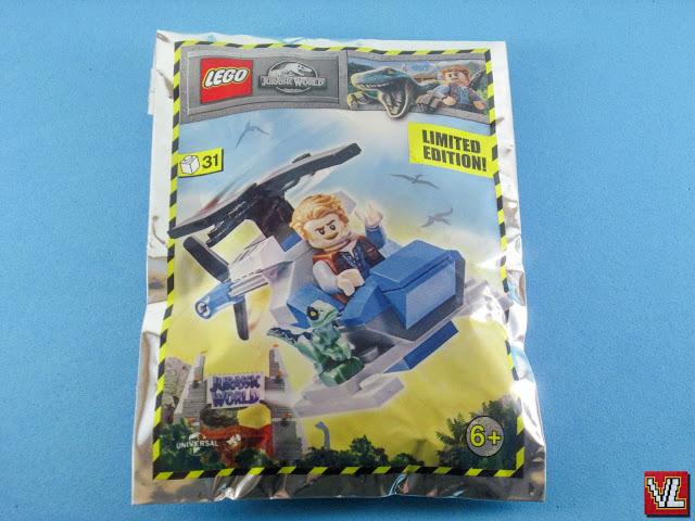 Set LEGO Jurassic World Magazine Gift 122113 Owen with Helicopter (Owen com Helicóptero)