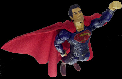 Man of Steel Movie Masters 2013 Mattel Play Arts Kai Square Enix toy Commercials Exploders Speed Flyers Leaked Spoilers Mattel Zod Robot Army Black Zero Spaceship FlightSpeeders Stretchy Figures