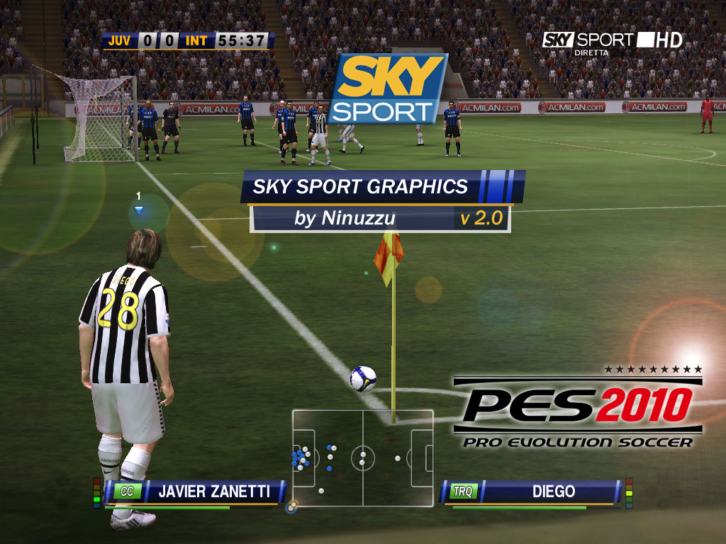 PES 2010 SkySport Graphics 2.0 by ninuzzu • PESPatchs