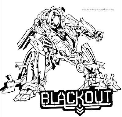 Transformer Coloring Pages for Kids 