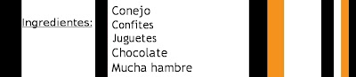 Ingredientes para hacer conejo humor