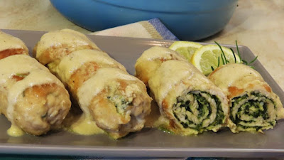 Pureće rolade u bijelom umaku / Turkey Rolls in Creamy Sauce