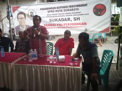 Penjaringan Aspirasi Masyarakat DPRD Kota Surabaya oleh Sukadar SH Dari Partai PDI Perjuangan