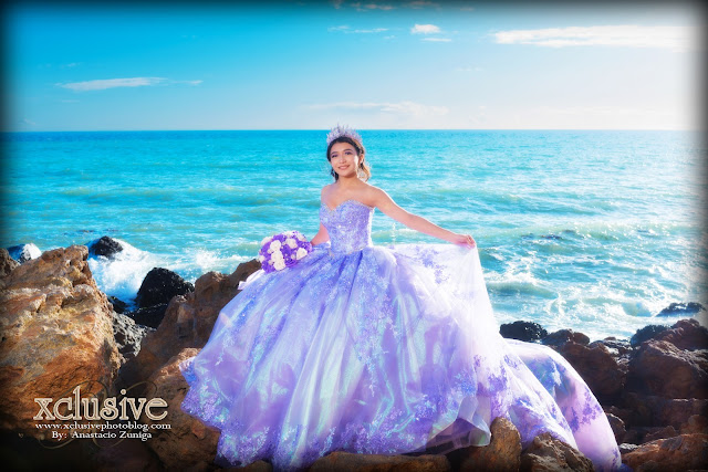 Quinceañera photo shoot in Malibu at Point Dume State Beach