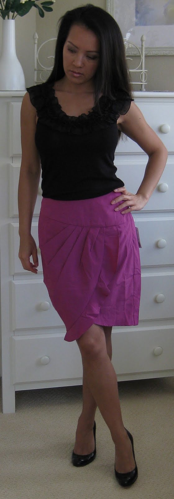 Fuschia Side Swept Skirt- size XS (similar HERE )