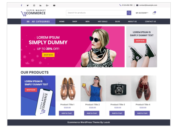 just free themes ecommerce