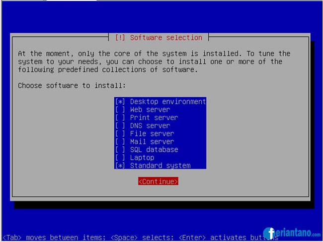 Cara Install Debian 6 Squeeze Berbasis Text CLI Lengkap Dengan Gambar - Feriantano.com