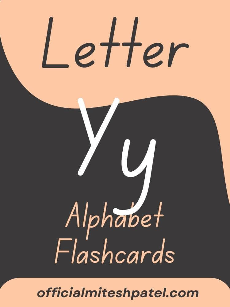 Free Printable Letter Y Alphabet Flash Cards