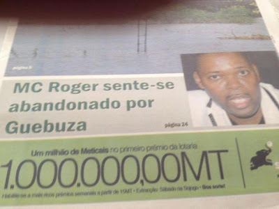 MC Roger Sente-se Abandonado por Guebuza