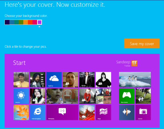 How To Create Your Own Facebook Cover in Windows 8 Start Screen Style1