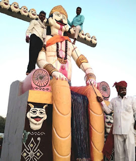 अनोखा रावण वध:भाले से नाक छेदन कर रावण का वध किया गयाUnique Ravana slaying: Ravana was killed by piercing his nose with a spear