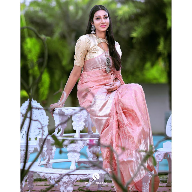 Baby pink KAnjeevaram sarees