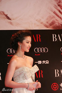 crystal liuyifei sexy dress harper bazaar