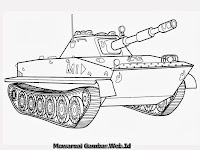 Mewarnai Gambar Mobil Tank | Mewarnai Gambar