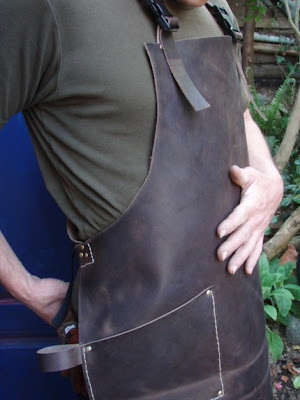 leather work apron