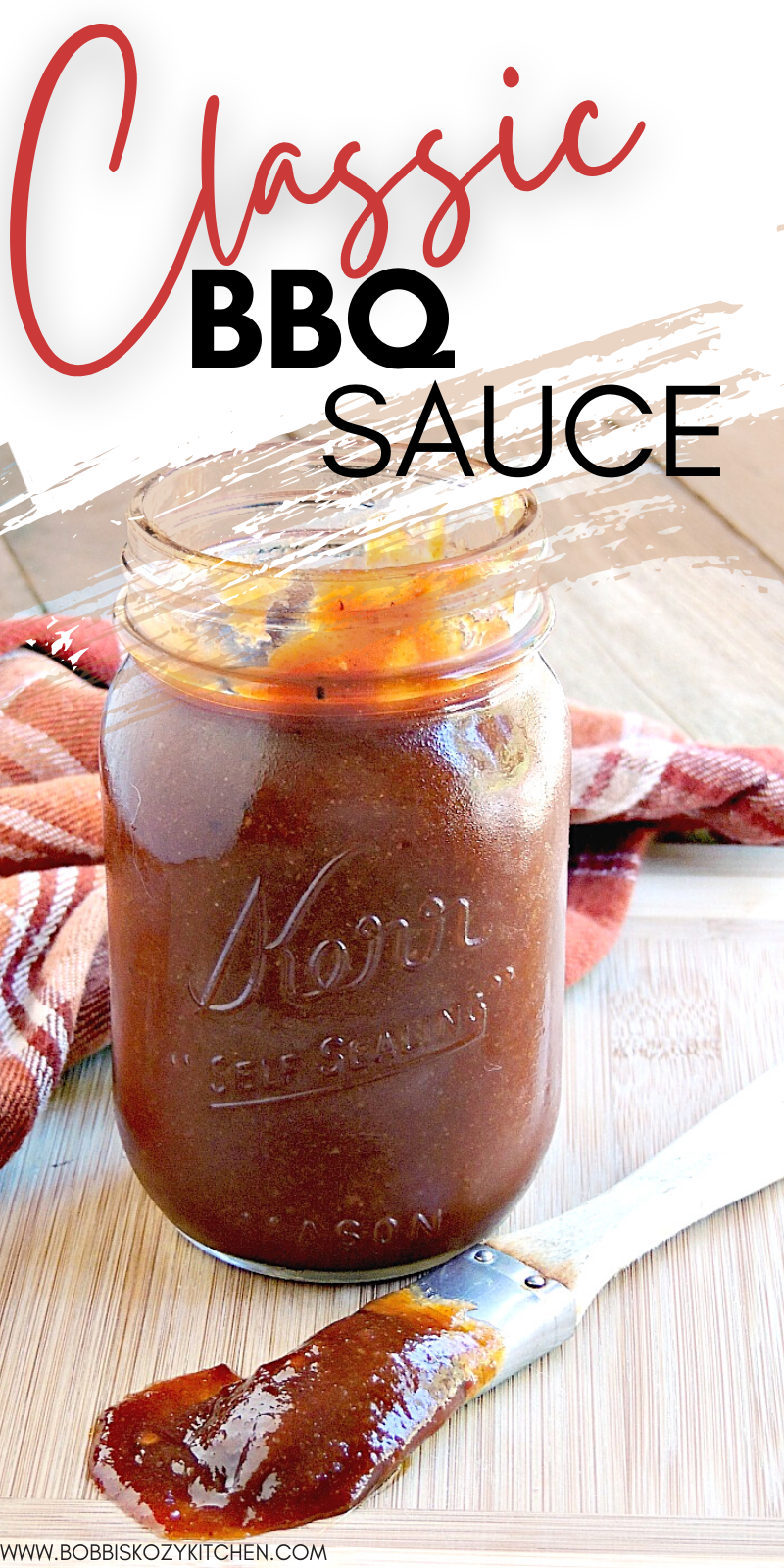 Classic BBQ Sauce - This classic homemade BBQ sauce is sweet, tangy, and a little smoky, making it the perfect sauce for ribs, brisket, chicken, chops, and so much more. Made with ingredients you probably already have in your pantry and ready in a little over 30 minutes, start to finish. #homemade #BBQ #sauce #classic #pork #chicken #beef