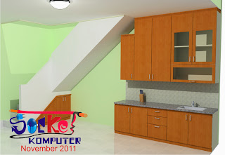 Desain Dapur Mini on Perancangan Interior Desain  Dapur Bawah Tangga