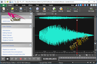 تحميل برنامج  تحرير الصوت  NCH WavePad 8.43 Beta + التفعيل 