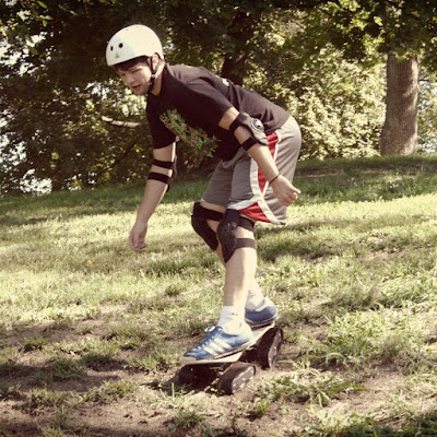 The Rockboard Descender Is An All-Terrain Or Any Surface Skateboard