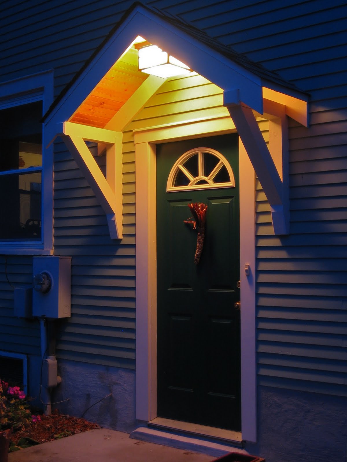 How To Build A Small Portico Above A Door - Part - The