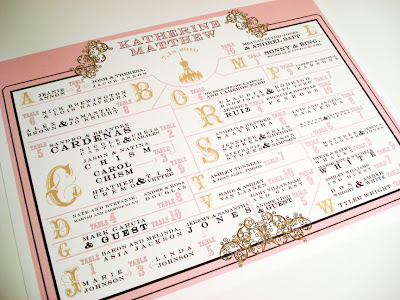 seating chart for wedding reception